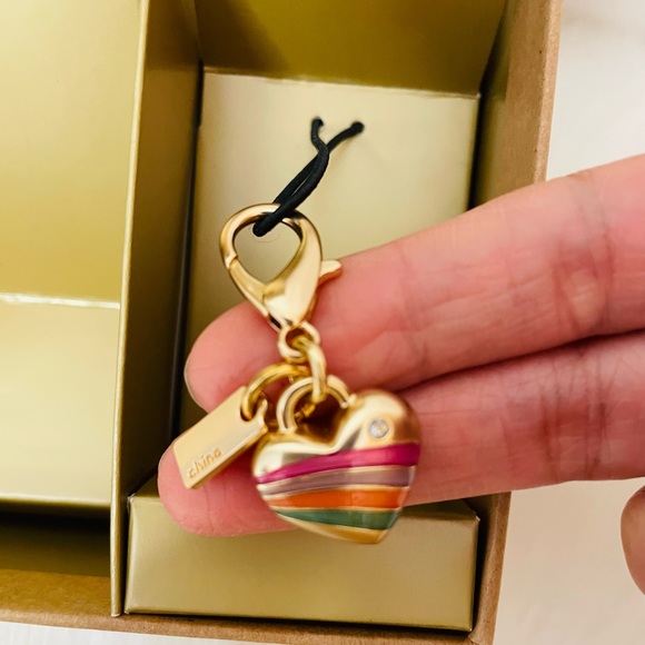 NWT Coach Boxed Corner zip Wristlet with Chrams - Picture 2 of 11